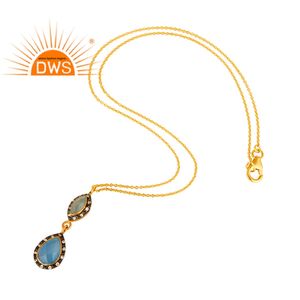 สร้อยคอโซ่จี้อัญมณีหลายแบบสำหรับผู้หญิง,เครื่องประดับหินโมราเครื่องประดับเงิน925ชุบทอง18K สำหรับปาร์ตี้ผู้จัดจำหน่ายเครื่องประดับ - Product Image 3