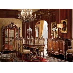 Traditional Dining <b>Table</b> Set in <b>Walnut</b> Finish <b>Walnut</b> High Gloss Finish Classic Dining Furniture Traditional Design Dining <b>Table</b> - Product Image 1