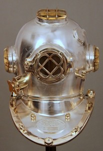 Cổ Biển Lặn Thợ Lặn Đánh Dấu IV & V Mũ Bảo Hiểm Biển Scuba Với Đứng Trong Giá Rẻ - Product Image 6