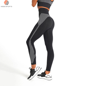Fashion High Waist Casual Gym Slim Yoga Leggings Four-Way Stretch Breathable Eco-Friendly Lightweight Plus Size for Women Custom - Product Image 3