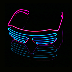 Lunettes lumineuses à led grossissantes, <span class=keywords><strong>loupe</strong></span> avec <span class=keywords><strong>lampe</strong></span> led, lunettes de rave fluo - Product Image 4