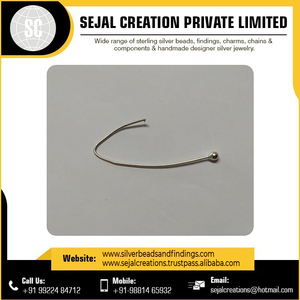 Dernière conception de crochet d'oreille pour boucle d'oreille 100% fil d'oreille en argent sterling pur en gros - Product Image 3