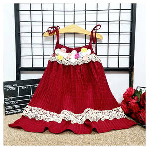 Verano niñas pequeñas Floral niños ropa vestido algodón niñas vestidos para exportación a granel - Product Image 5