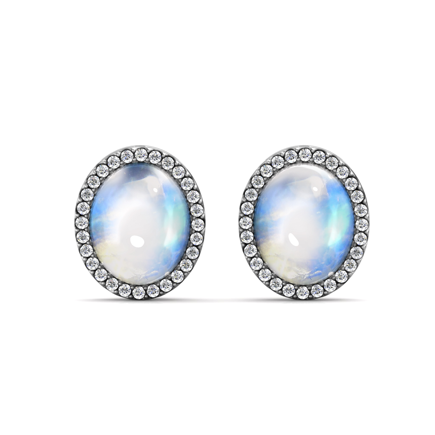Pendientes Boho Chapado en Oro Blanco