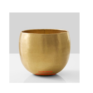 Petit bol à fleurs doré pour la décoration de la maison, du balcon, du bureau, du dessus de Table, bol à fleurs décoratif et Vase - Product Image 5