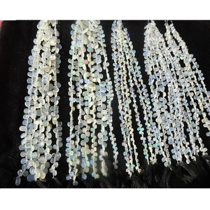 Ethiopian Opal Briolette Belle Haute Qualité Avec De Belles Perles Naturel Haute Qualité Couleur Blanche Par Le Vendeur Indien Fournir - Product Image 2