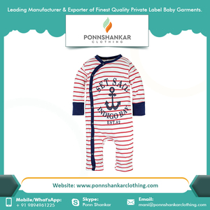 Barboteuse à manches longues pour bébé, vêtement d'hiver de haute qualité, sur mesure, 100% coton biologique, vente en gros, barboteuse pour nouveau-né - Product Image 3