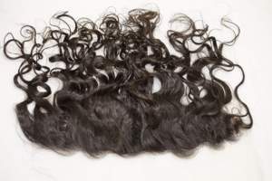 Raw Hair Natural Curly Hair Trama doble por máquina y frontales 13X4 y 13X6 encaje Frontal Natural Curly Hair - Product Image 3