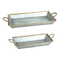 Laiton plaqué gaufré arabe méduse bijoux organisateur plateau en acier inoxydable Table basse pièce maîtresse décorative servant métal