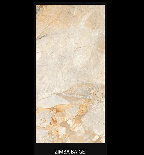 กระเบื้องเซรามิคพื้นหินอ่อนสีขาวเคลือบอิงค์เจ็ทขัดเงา 60x120ซม