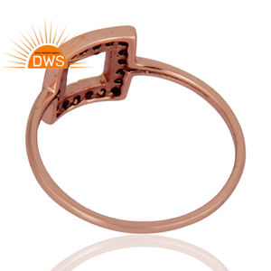 แหวนทองกุหลาบแข็งผู้ผลิตผู้จัดจำหน่ายเครื่องประดับทองปูพลอยสีชมพูธรรมชาติพลอยแหวนเครื่องประดับผู้ค้าส่ง - Product Image 3