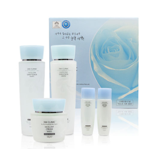 3W CLINIC Excellent White Skin Care 3 Kit Set Blanchissant Anti-âge Niacinamide Soin du visage pour le visage K-beauty - Product Image 2