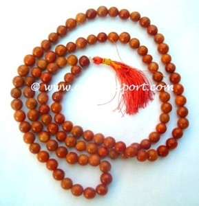 ซื้อออนไลน์ชาวฮินดูสวดมนต์Mala | ผู้จัดจำหน่ายของพีชลูกปัดAventurine Mala - Product Image 2