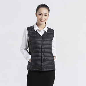 เสื้อกั๊กคอวีสำหรับผู้หญิง,เสื้อกั๊กดาวน์ไลท์ผลิตในเวียดนาม - Product Image 1