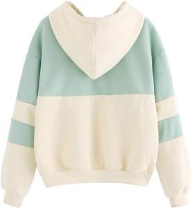 Sudaderas con Capucha para Mujer, Tallas Grandes, al por Mayor, OEM, Moda 2022, Personalizadas, 100% Algodón, Transpirables, con Cuello Tejido - Product Image 2