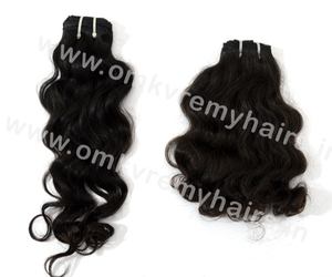 Venta al por mayor de calidad superior sin procesar virgen indio Remy extensiones de cabello 10 "-36" de longitud de la máquina de doble trama de cabello humano - Product Image 1