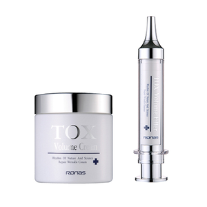 Cosmético Coreano RONAS Tox Volume Cream 100ml, Filtrado de Secreción de Caracol, Loción Hidratante Reafirmante Antiarrugas y Antienvejecimiento - Product Image 2