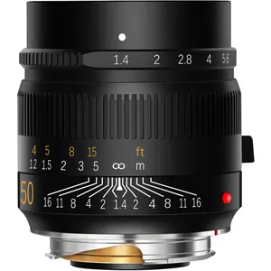 ขายส่ง เลนส์ leica fuji-TTartisan ขาตั้งกล้องแบบฟูลเฟรม50มม. F1.4,พร้อมเลนส์ Leica M สีดำสำหรับ Lecia ใช้อะแดปเตอร์รองรับ Sony Canon Fuji Nikon