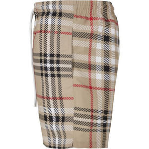 Pantalones cortos de tela personalizados para hombre, ropa de playa informal con logotipo personalizado - Product Image 5