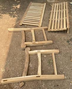 Chaise de jardin classique en bois de teck banc de Table 3 places avec un design moderne pour chambre à coucher extérieure salon école salle à manger prix bon marché - Product Image 4