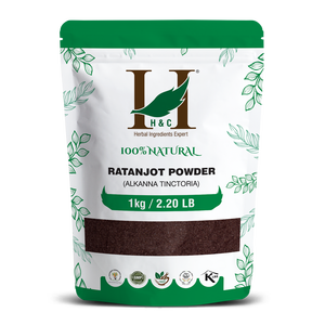H & C Ratanjot Powder (Alkanna Tinctoria) Paquete de 1kg para Ratanjot natural - Product Image 1