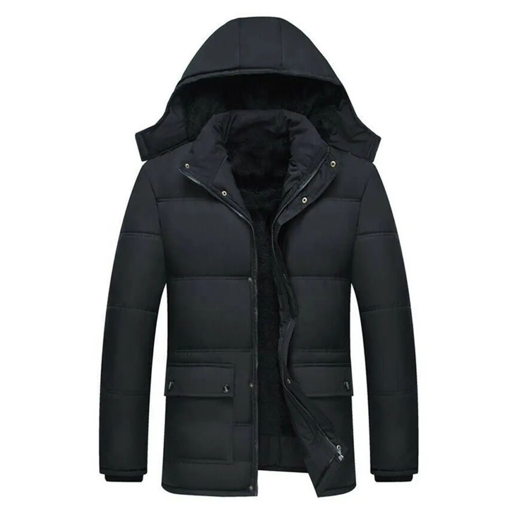 Puffer Jacket 남자 후드 퀼트 버블 자켓 Puffer Down Coat 캐주얼 겨울 착용 스포츠 의류