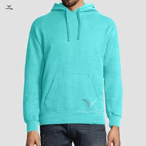 เสื้อฮู้ดขนแกะสไตล์สตรีทสำหรับผู้ชายผ้าคอตตอน100% ลายปักสีพื้นผ้าฟลีซถักขนาดใหญ่พิเศษ - Product Image 5