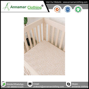 Best Quality Comfortable 100% Cotton Crib Fitted Sheet Size Customized - Product Image 6