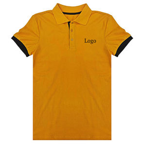 Camiseta de manga corta para hombre, polo informal liso con logotipo personalizado de algodón y poliéster, precio al por mayor, alta calidad, Verano - Product Image 1