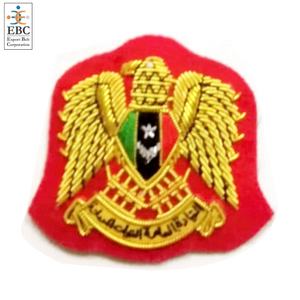 ตราสัญลักษณ์ติดเสื้อแบบเย็บติด รุ่น OEM ลายดาวและนกอินทรี สีกากี ประดับด้วยคริสตัล 3 มิติ ปักด้วยมือ ปราศจากนิกเกิล สำหรับหมวก ขายส่ง - Product Image 2