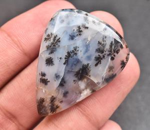 Flor de ágata dendrítica, Gema suelta, cabujón - Product Image 2