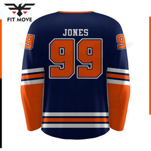 Maillot de hockey sur glace pour hommes de haute qualité 100% polyester vente en gros conception personnalisée OEM chemise nom de l'équipe pas cher maillot de sublimation - Product Image 2