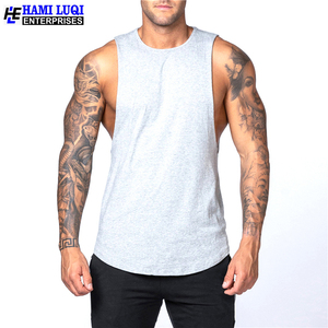 Débardeur en tricot de compression confortable et à séchage rapide grande taille pour hommes, respirant avec logo personnalisé, motif d'impression décontracté, approvisionnement OEM - Product Image 4