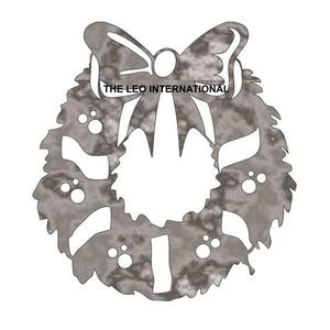 Acier Métal Forme Unique Art mural de Noël Décoration murale de Noël de luxe faite à la main Art mural de Noël de luxe - Product Image 1