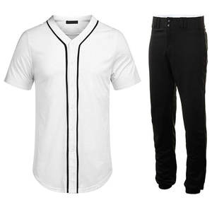 Vente en gros OEM maillots de baseball et de softball vêtements de sport respirants pour adultes bon marché vierge plaine/service d'approvisionnement de bande - Product Image 1