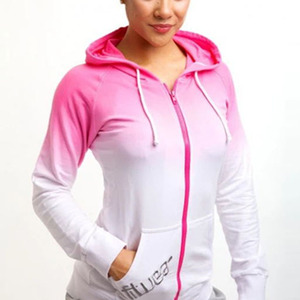 Sweats à capuche pour femmes printemps automne léger tie dye dégradé sweats à capuche décontracté manteau d'entraînement ample - Product Image 6