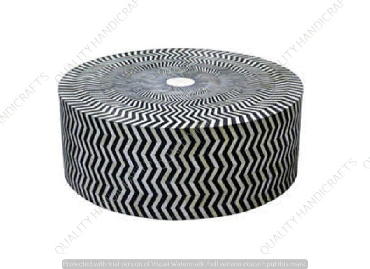 Natural Bone Color & Black Resin