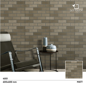 Nouvelle collection de 2021 carreaux de sol en céramique de couleur gris kakhi mat fini 600x600mm pour mur de salon - Product Image 2
