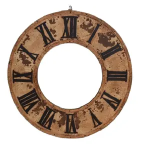 Reloj colgante de pared decorativo de aspecto antiguo de diseño industrial Reloj de forma redonda para decoración del hogar disponible a un precio razonable