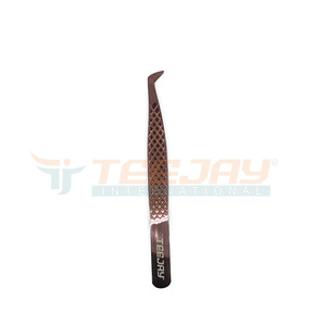 Pinzas de extensión de pestañas profesionales, titanio, oro rosa, volumen, levantamiento de pestañas postizas, herramientas de belleza - Product Image 1