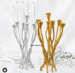 Gingko Butterfly Modern Glass & Metal Candle Holder Hammered Design Shiny Polished <b>Silver</b> Color With Glass Made Candle Holder - Product Image 2