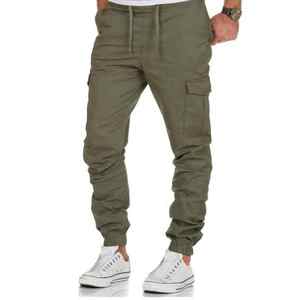 <b>Men</b> Casual Athletic <b>Tapered</b> <b>Jogger</b> Pants With Panels Slim Fit Custom Workout Running Middleweight Sweatpants with Zipper Pockets - Product Image 5