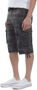 Good Quality Custom Color Six Pocket Pure Cotton Short Pants Mens Cargo Shorts - Product Image 2