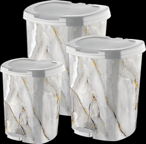 Hot Selling 7L 13L 22L Home Trash Can Kitchen Household Pedal Dustbin Patterned