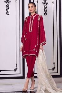 -DESIGN BEAUTIFUL---KURTA & PANTALON ÉLÉGANT AVEC BRODERIE ÉLÉGANTE WORK---FOR Parti porter-robe pour la Fête/Mariage = 2021... - Product Image 2