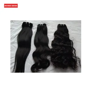 100% Natural Finest Quality Raw Indian Human Temple Hair Extension from Genuine Verified Exporter