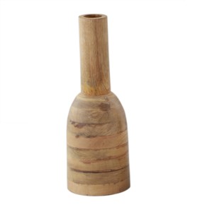 Vases de fleurs en bois pour décoration, artisanat indien, vase à fleurs en bois bas pour décoration de maison et de mariage, prix d'usine - Product Image 6