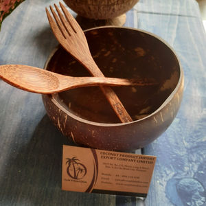 ชามมะพร้าวเป็นมิตรกับสิ่งแวดล้อมผลิตในเวียดนาม/อินทรีย์ปรับแต่งโลโก้สำหรับชามโคโค่/หัตถกรรมมะพร้าวชุดชามเด็ก - Product Image 2