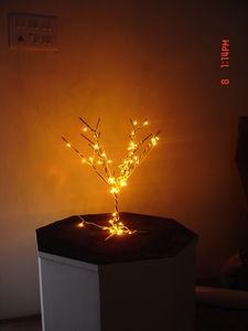 <b>Tree</b> Design Antique Brass Metal Golden with Multi Color <b>Lighting</b> Table Desk Lamp for Bedroom Living Room and Hotels Decorative - Product Image 2