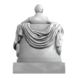 Đá Cẩm Thạch Bằng Đồng Tùy Chỉnh Thực Hiện Tác Phẩm Điêu Khắc <span class=keywords><strong>Abraham</strong></span> Lincoln Ngồi Bức Tượng Trong Một Chiếc Ghế - Product Image 2